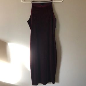 Burgundy Velvet Dress